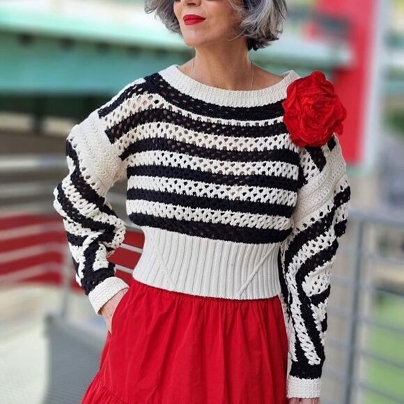 Zara Limited Edition Striped Sweater New - Picture 4 of 6